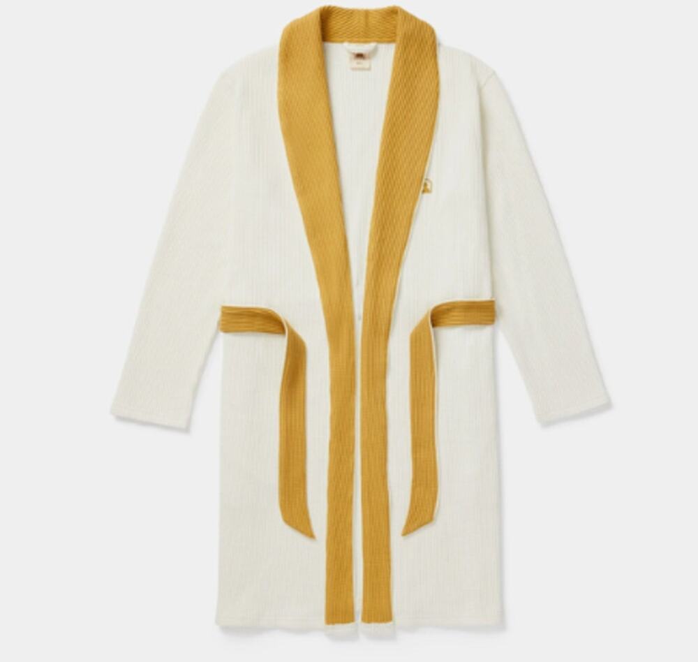 Dandy Del Mar Cannes Waffle Knit Robe Men New Size Medium / Large